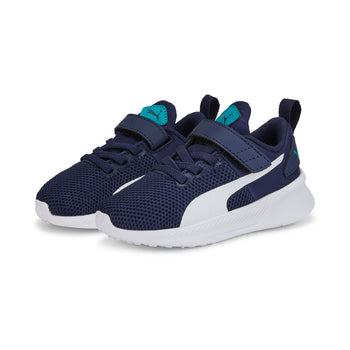 Sneakers primi passi blu da bambino con striscia laterale Puma Flyer Runner V Inf, Brand, SKU s331000131, Immagine 0